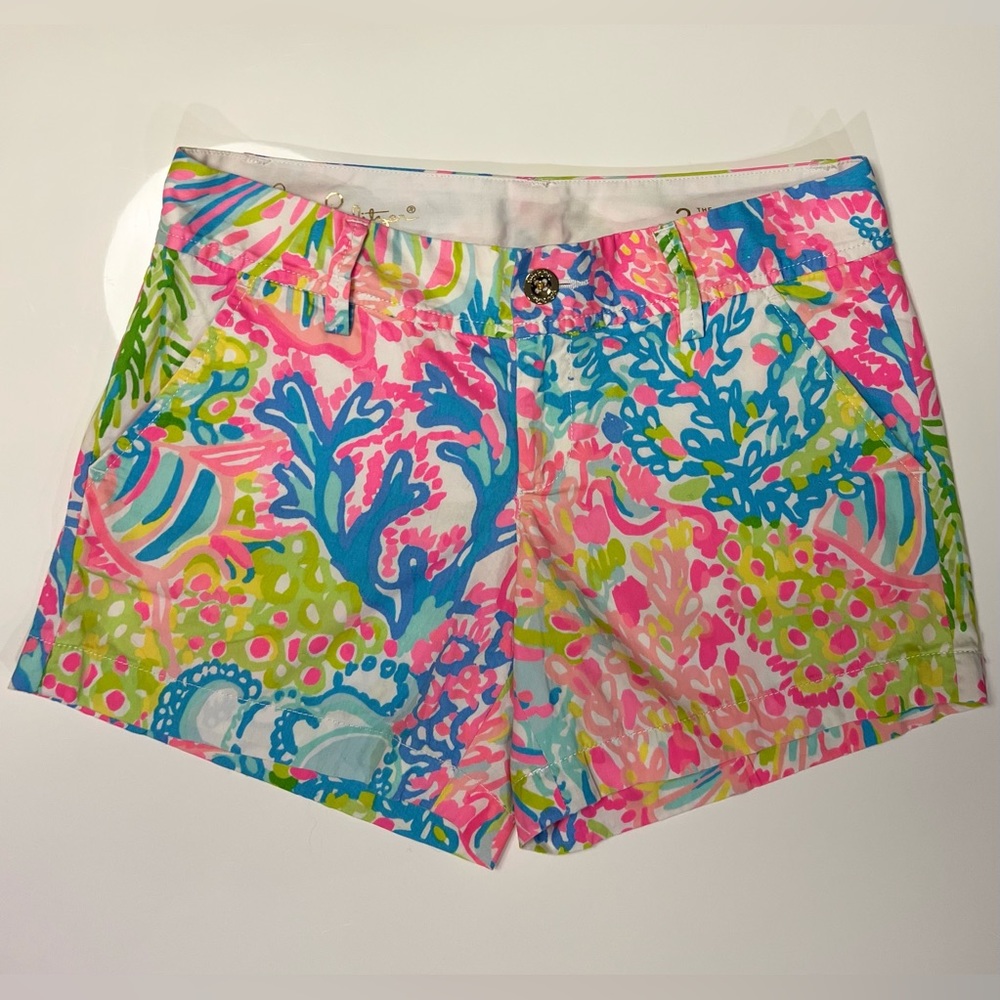 Lilly Pulitzer Multi Lovers Coral Callahan Shorts